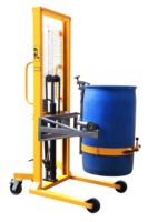Tombereaux à tambour multifonctionnels 450KG Tambour en acier de 55 gallons 200L Tambours en plastique à rebord Équipement de levage Chariot élévateur hydraulique 400kg