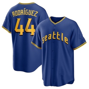 Pantalones Cortos de Béisbol Seattle 44 <span class=keywords><strong>Julio</strong></span> Rodríguez de la Mejor Calidad, Listos para Enviar, Transpirables, 100% Poliéster, Antibacterianos, con Logotipo del Equipo - Product Image 4