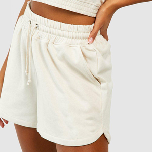 2026 Pakistan Made Casual Women Shorts High Quality Breathable Eco-Friendly Quick Dry <b>Elastic</b> Waist Fashionable Custom Made 100% - Product Image 4