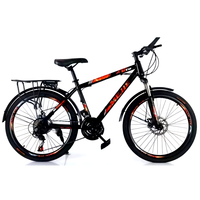 Vélo de montagne en acier haute teneur en carbone 26 pouces 21 vitesses pour hommes, vélo VTT 29 pouces avec frein à disque, suspension, cross-country, capacité de charge de 160 kg