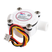 Capteur de débit G1/4 pouce avec sortie d'impulsions, compteur d'eau liquide 0,3-6 L/min, débitmètre S302 OEM de précision 3% pour système de refroidissement