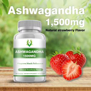 Customized Flavors Ashwagandha Gummies Supports Muscle Performance Natural <b>Supplements</b> for Vitality Enhancement - Product Image 3