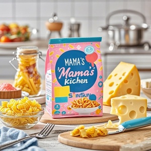 Bolsa Personalizada de Grado Alimenticio con Sello Cuádruple, Fondo Plano, Cierre Vertical, para Empacar Snacks, Brownies, Galletas y Bizcochos - Product Image 1