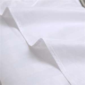 4 pezzi 100% cotone a righe tessili per la casa Set biancheria da letto lenzuolo con angoli piatti lenzuolo con <span class=keywords><strong>2</strong></span> federe per Hotel - Product Image 5