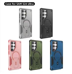 Venta a granel Heavy Duty Rugged <span class=keywords><strong>2</strong></span>-en-1 Magnetic Mobile Phone Case Cover para iPhone 16 Pro Max Luxury Stand Phone Grip Incluido - Product Image 5