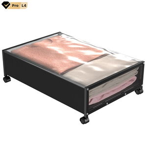 Foldable Metal Under Bed Storage Bags Large Clothes Toy Under Bed Storage Bags Shoe Organizer Under Bed Storage With Wheels