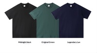 T-shirts personnalisés en pur coton, antibactériens 7A, vêtements de travail à manches courtes, coupe ample, col rond, uniformes de classe, chemises promotionnelles