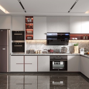 2025 Design High Quality Custom-made Modern Wood <b>Kitchen</b> <b>Cabinet</b> with Custom-Made Door and <b>Pantry</b> Storage - Product Image 4