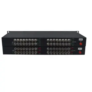 720P 960P 32ช่อง HD CVI/AHD/TVI Coaxial BNC ไปยัง Fiber Optic Video Media Converter