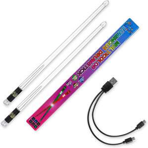 <span class=keywords><strong>Baquetas</strong></span> LED Recargables <span class=keywords><strong>de</strong></span> 42 cm, Material <span class=keywords><strong>de</strong></span> PC, 15 Colores, con Batería Recargable - Product Image 2