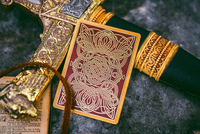 Personnalisé imprimé PVC feuille d'or cartes à jouer au poker en plastique étanche carte magique mini cartes à jouer en papier
