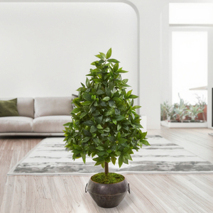 OH ARTS Nouveau design d'<span class=keywords><strong>Arbousier</strong></span> artificiel Fausse plante pour la maison, le bureau et le centre commercial Décoration écologique durable Vert vif - Product Image 6