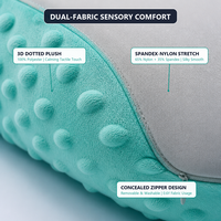 Oreiller ergonomique en mousse à mémoire de forme Butterfly Contour pour le soutien cervical, avec housse douce en peluche à pois