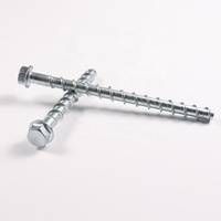 Ancres à vis en acier Tapcon à tête hexagonale fendue pour béton et maçonnerie 1/4 pouce