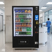 Distributeur automatique de snacks et de boissons LERKE 24h/24, économique, style novateur, automatique de vente de snacks et de boissons