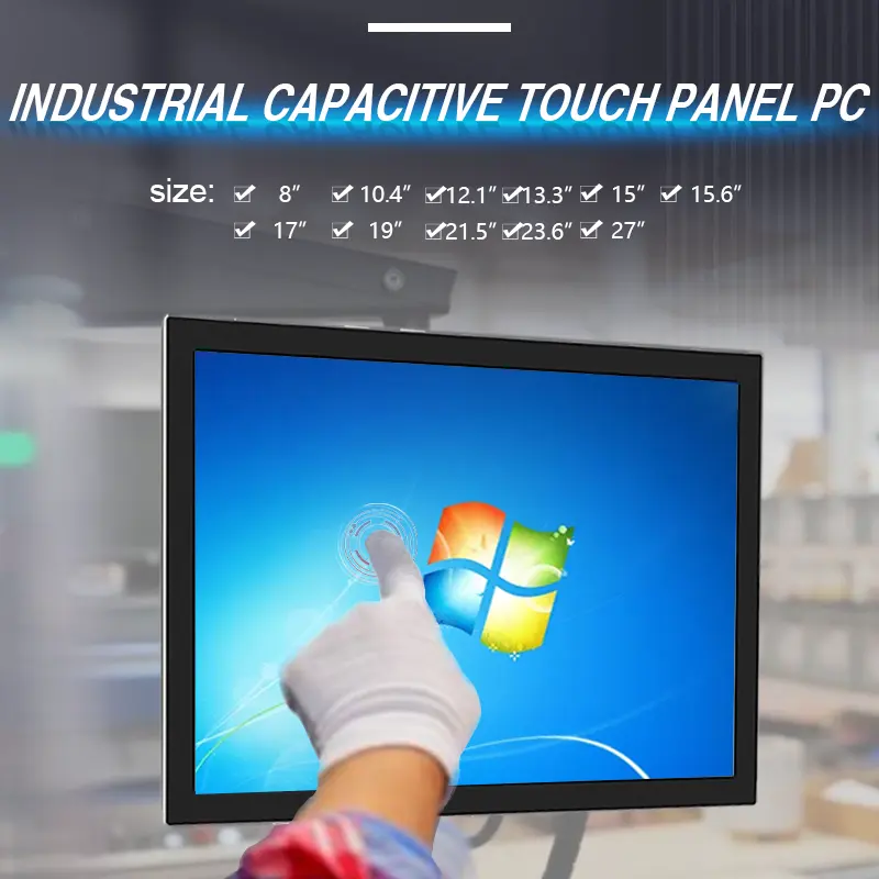 Custom Android pannello industriale Pc, tutto In un Computer Touch Screen Monitor a parete industriale Lcd pubblicità Display PC