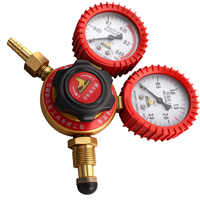 Régulateur de propane avec deux manomètres - Réducteur de pression de gaz haute précision pour le soudage/la découpe Outil de régulateur de gaz propane