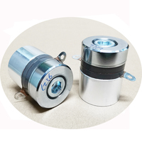 Vibrator Piezo QXULTRASONIC Baru yang Andal 100kHz Konversi Tinggi 60W Transduser Ultrasonik Paduan Aluminium Pembersihan 3 Bulan