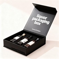 Boîte cadeau en carton de luxe avec éponge en soie, emballage pour bouteille de vin, emballage personnalisé pour spiritueux, alcool, liqueurs