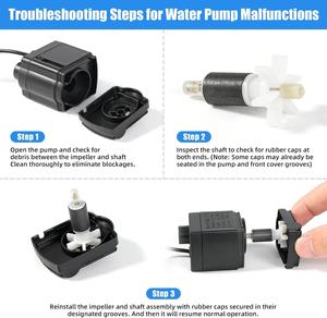 ชุดสตาร์ทถังปลาพลาสติก1.2แกลลอนปั๊มกรองน้ำ LED สำหรับตู้ปลาขนาดเล็ก Bettas 5W ทรงสี่เหลี่ยมผืนผ้า - Product Image 6