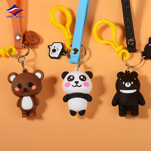 Pvc Keychain Longzhiyu 17 Years China Manufacturer Custom 3D Cute Rubber Keychain Manufacturers PVC Keychain