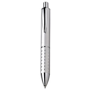 Penna a Sfera Maxi in Alluminio Grigio, Larghezza di Scrittura 1.0mm, Penna Touch in Metallo per Promozioni e Regali - Product Image 1