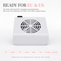 Ventilateur électrique pour ongles 80W, aspirateur de poussière, contrôle de la vitesse par bouton, filtre lavable pour ongles en gel, manucure, salon