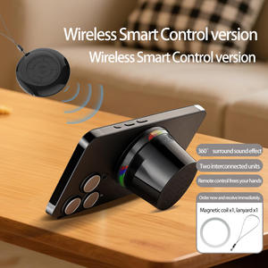 Haut-parleur sans fil magnétique Lulin Mini avec support <span class=keywords><strong>pour</strong></span> téléphone <span class=keywords><strong>pour</strong></span> une utilisation sportive en extérieur, lumières colorées et subwoofer - Product Image 5