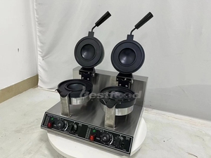 Máquina de hamburguesas UFO con revestimiento antiadherente, máquina de prensa Panini de Gelato de placas dobles - Product Image 2