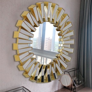 Miroir <span class=keywords><strong>mural</strong></span> en bois peint en or, miroir <span class=keywords><strong>mural</strong></span> doré, miroir miroir miroir, Meubles Meubles mobiles, vente en gros - Product Image 6