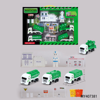 Vente en gros DIY plusieurs modèles de véhicules Jouets de construction de voitures d'ingénierie en plastique pour enfants Voitures de jeu intéressantes