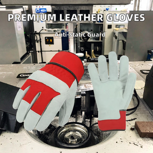 ถุงมือหนังป้องกันไฟฟ้าสถิตย์คุณภาพสูงสำหรับผู้ชาย - ถุงมือป้องกันแบบเต็มพื้นผิวสีตามสั่ง/แบบมีลาย - Product Image 2