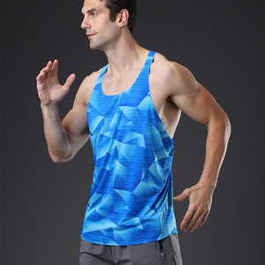 Débardeur Homme 100% Polyester Tricoté Uni Anti-Boulochage Respirant pour Marathon avec Impression par Sublimation - Product Image 2