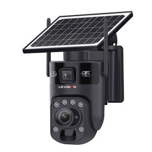Caméra de sécurité solaire PTZ LS VISION 2K 6MP avec zoom 20x, 4G/WiFi, étanche IP66, détection de mouvement IA H.265 et audio bidirectionnel - Product Image 1