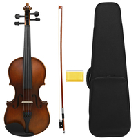 Prix de gros Violon acoustique professionnel 4/4 en épicéa Astonvilla AV-526 mat avec étui