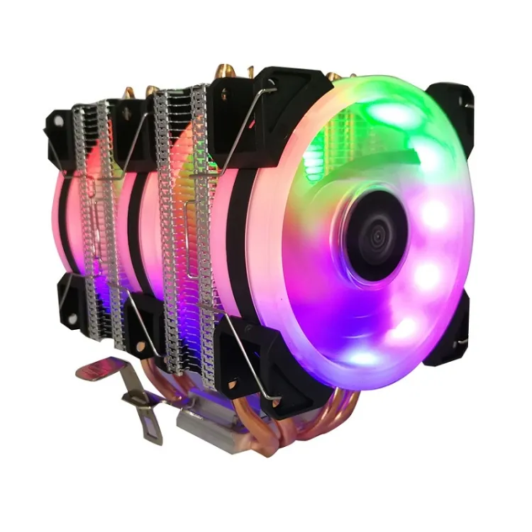 New Idea Design 9 cm 3-Fan Heat Pipe Dual-Tower CPU Radiator Copper Pipe Cooling Fan For Intel/AMD Platform