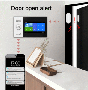 Uemon nhà thông minh báo động an ninh Hệ thống không dây 433MHz GSM Wifi Android app điều khiển cho Tên Trộm Pin hoạt động cho khách sạn - Product Image 5