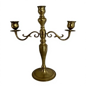 Gold Luxury <b>Candelabra</b> Wedding Decoration Handmade Candle Holder For Table Accessories Centerpiece Items Modern Interior Decor - Product Image 1