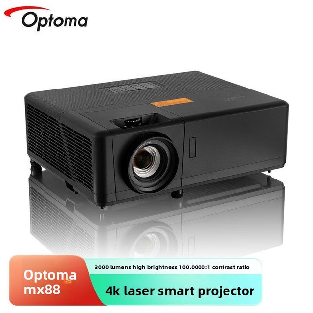Optoma MX-88 Laser Projector 3000 Lumens 100,000:1 Contrast 4K HD 3D Home Theater for Office & Home