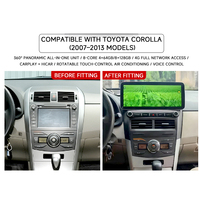 Pantalla Táctil para Auto KZS, Nueva Pantalla Android de 12.3 Pulgadas, Reproductor de Radio y DVD para Toyota Corolla 2007-2013
