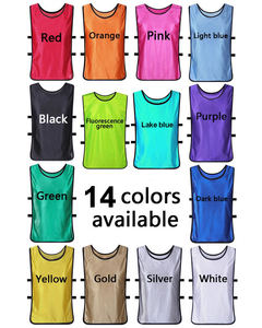 Gilet d'entraînement de football à numéro personnalisé en gros bavoirs pour adultes et enfants - Product Image 6