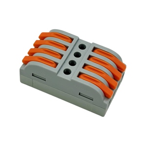 Blok Terminal kawat listrik 8 lubang, konektor cepat tekan dua arah untuk konektor tuas pencahayaan - Product Image 3