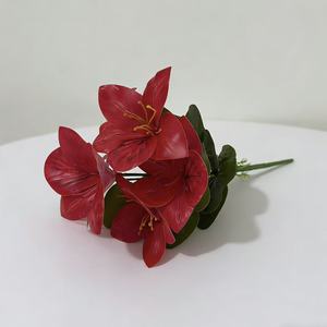 Bouquet de fleurs artificielles Magnolia imprimées en 3D Paulon, 31 cm de haut x 21 cm de large, en plastique, pour mariage et décoration intérieure - Product Image 3
