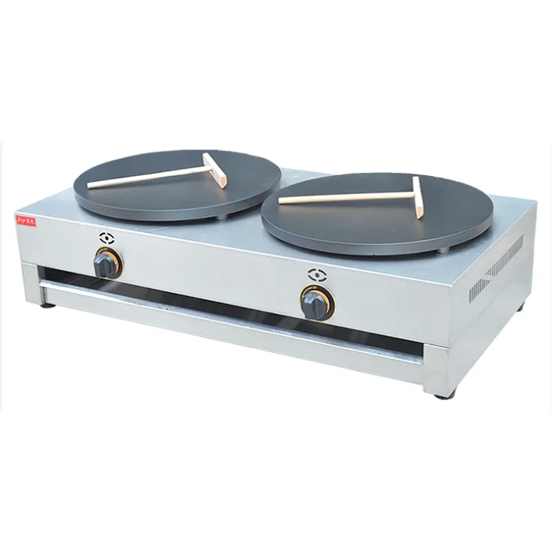 Aperatif makineleri ticari krep makinesi gaz krep pasta makinesi/gözleme yapımcısı