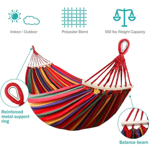 Portable 260*80cm extérieur balançoire <span class=keywords><strong>tente</strong></span> <span class=keywords><strong>hamac</strong></span> balançoire chaise pliable coton <span class=keywords><strong>toile</strong></span> pour Camping et randonnée - Product Image 5