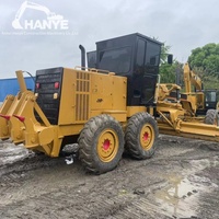 Niveleuse à moteur CAT 120K d'occasion, lame de 3,7 m, poids opérationnel de 14,34 tonnes, moteur Cat C7 d'origine, travaux de nivellement routier, construction de routes