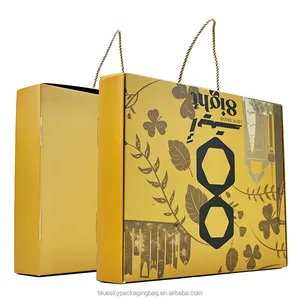 새로운 스타일 의상 로고 좋은 품질의 여행 가방 종이 상자 포장 절묘한 선물 휴대용 조가비 비행기 케이스