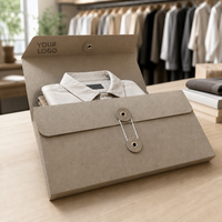 Enveloppes en papier kraft écologique pour emballages cadeaux de vêtements de mode avec impression personnalisée, boîte à enveloppes à œillets