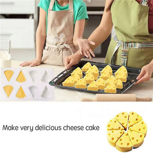 Moule à fromage en silicone 8 cavités forme triangulaire pour chocolat, savon, bougie, gâteau, mousse, dessert, blanc, taille unique, lavage à la main - Product Image 4
