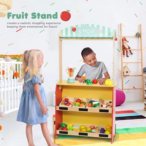 Vente chaude enfants jouets 2023 jouer au théâtre et deux marionnettes à main jouets <span class=keywords><strong>en</strong></span> <span class=keywords><strong>bois</strong></span> enfant drôle semblant jouer enfants jouets - Product Image 5